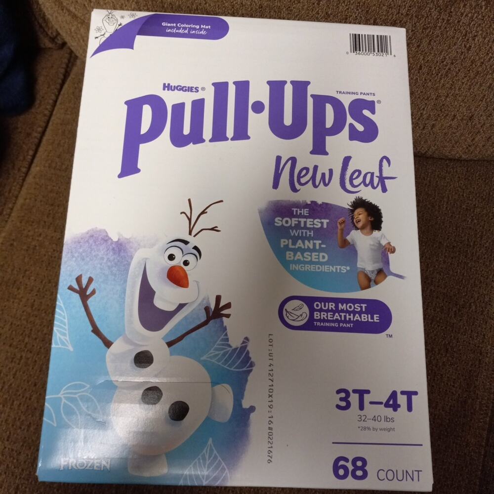 Unopened 3t-4t Pull-ups 68 count